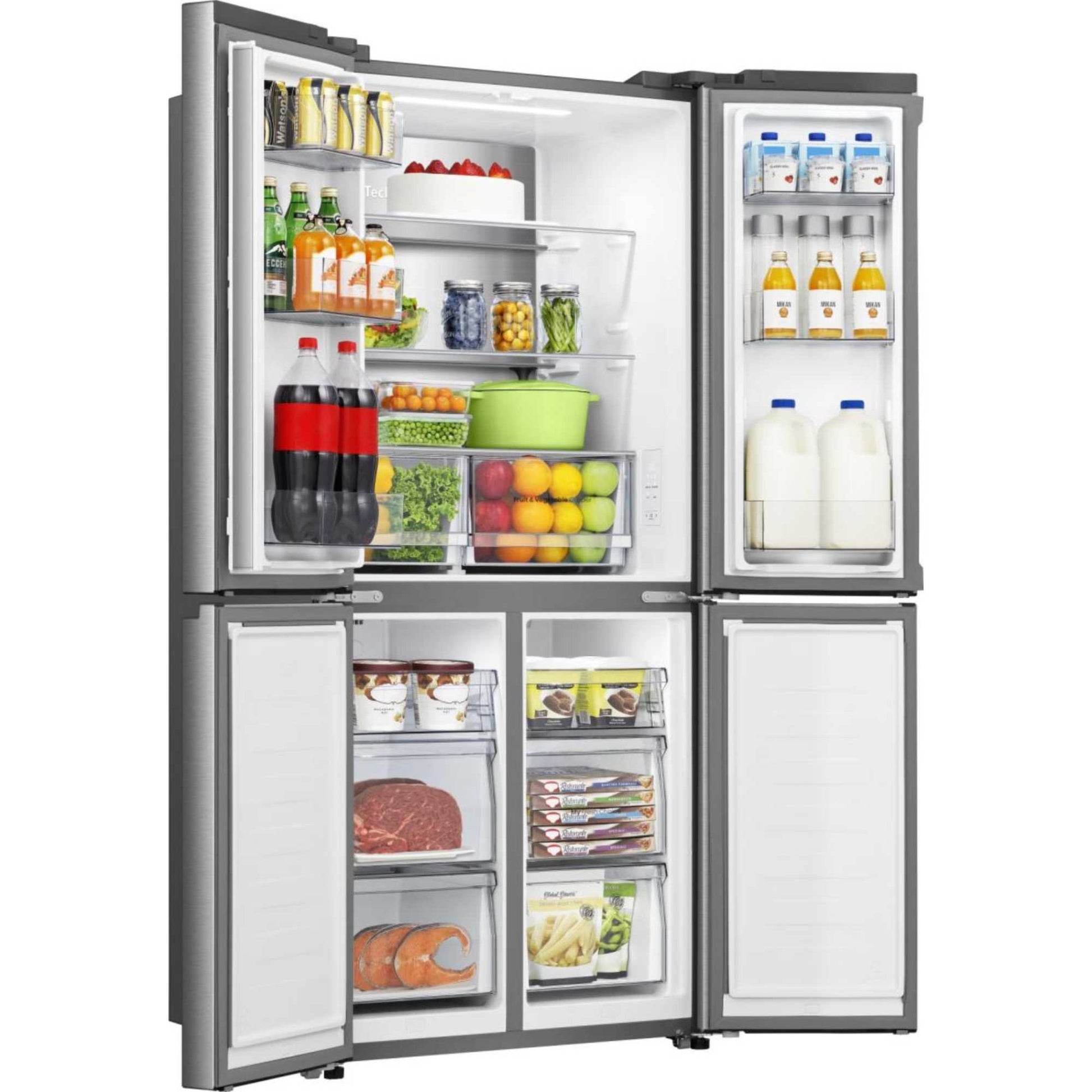 Hisense American Style Fridge Freezer 60/40 Total No Frost - Inox - RQ5P470SAID
