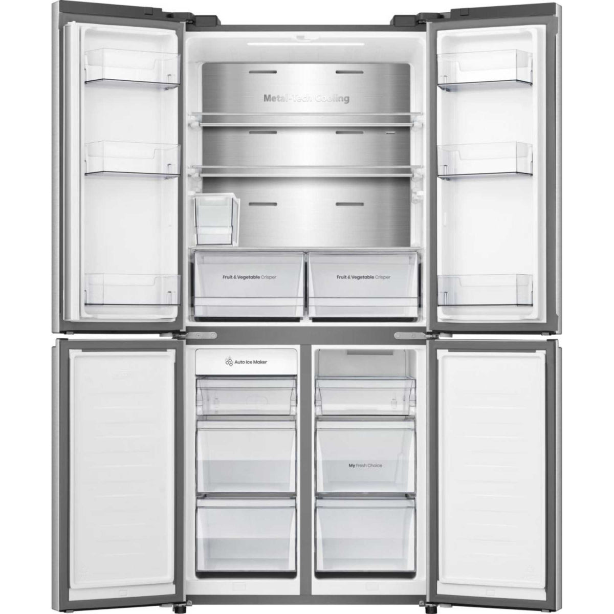 Hisense American Style Fridge Freezer 60/40 Total No Frost - S/Steel - RQ5P470SYID