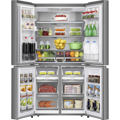 Hisense American Style Fridge Freezer 60/40 Total No Frost - Stainless Steel - RQ758N4SWSE