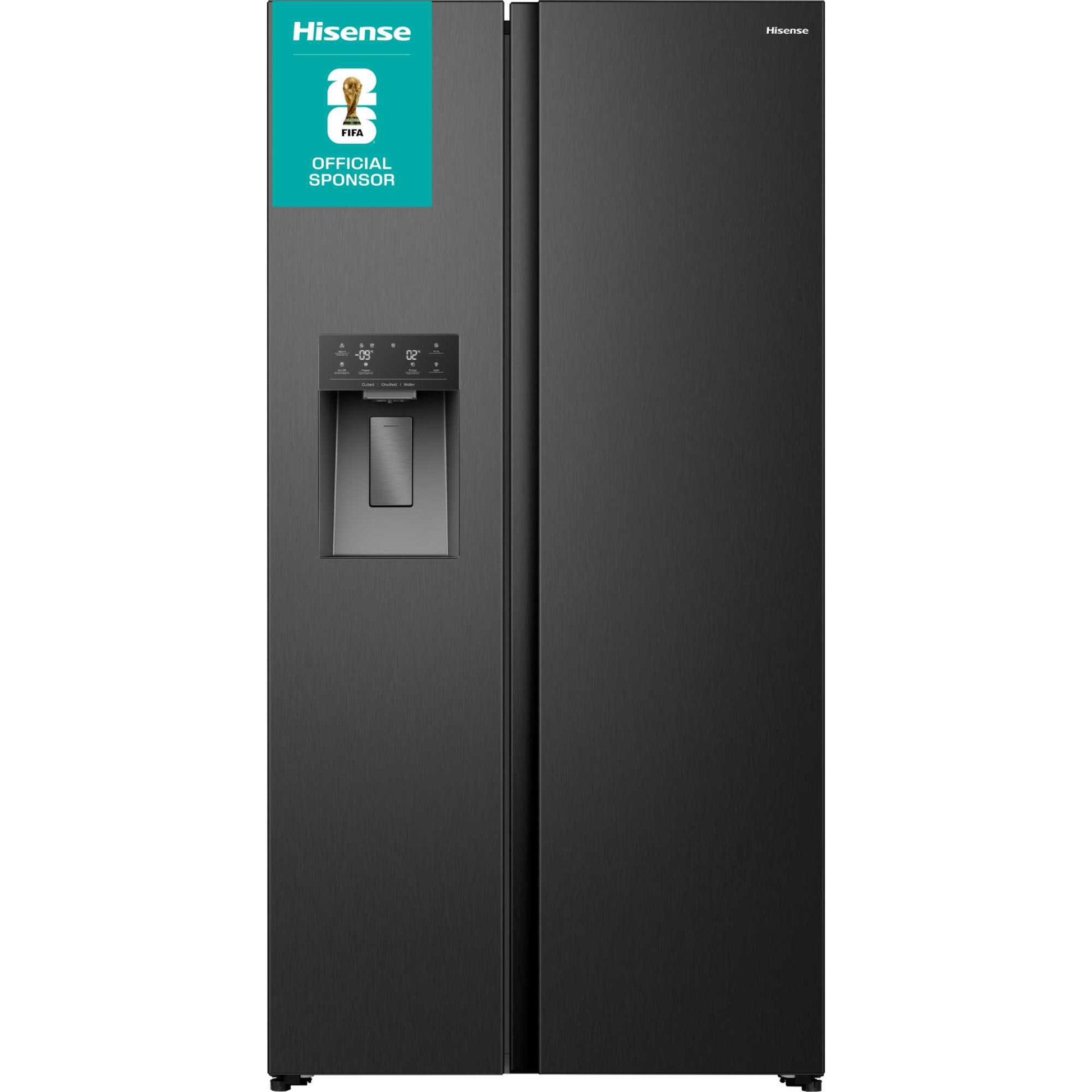 Hisense PureFlat American Style Fridge Freezer 60/40 Total No Frost - Black - RS5P528STBE