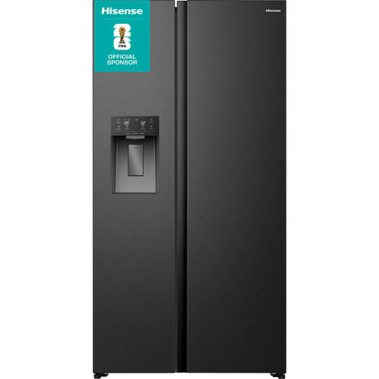 Hisense PureFlat American Style Fridge Freezer 60/40 Total No Frost - Black - RS5P528STBE