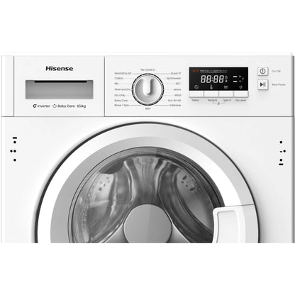 Hisense 8kg Wash 6kg Dry 1400rpm Built-In Washer Dryer - WD3M841BWI