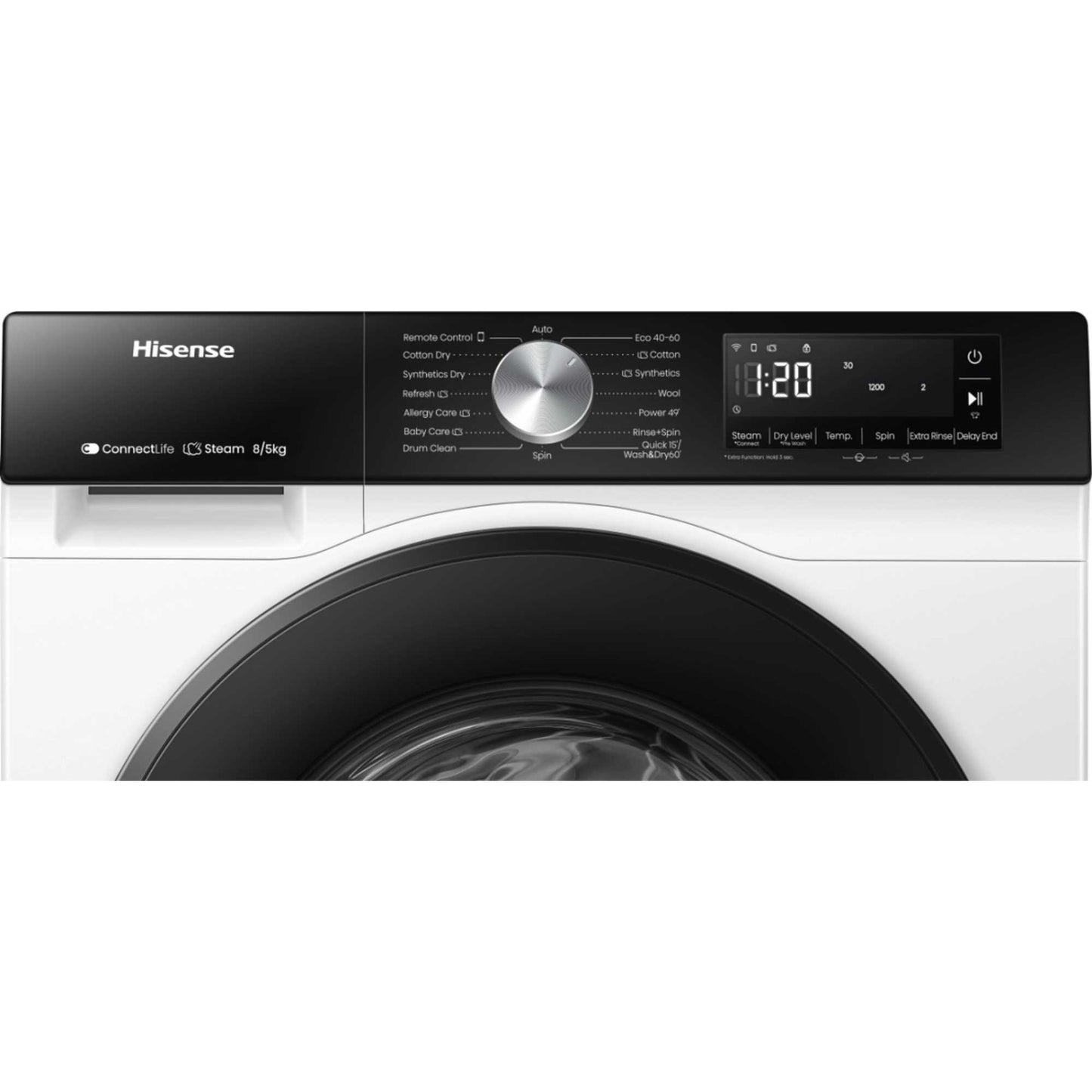 Hisense WD3S8043BW3 8kg/5kg 1400 Spin Washer Dryer - White