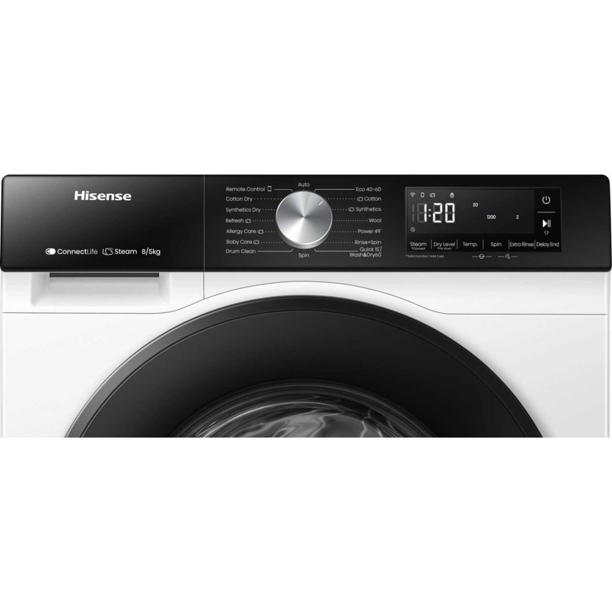 Hisense WD3S8043BW3 8kg/5kg 1400 Spin Washer Dryer - White