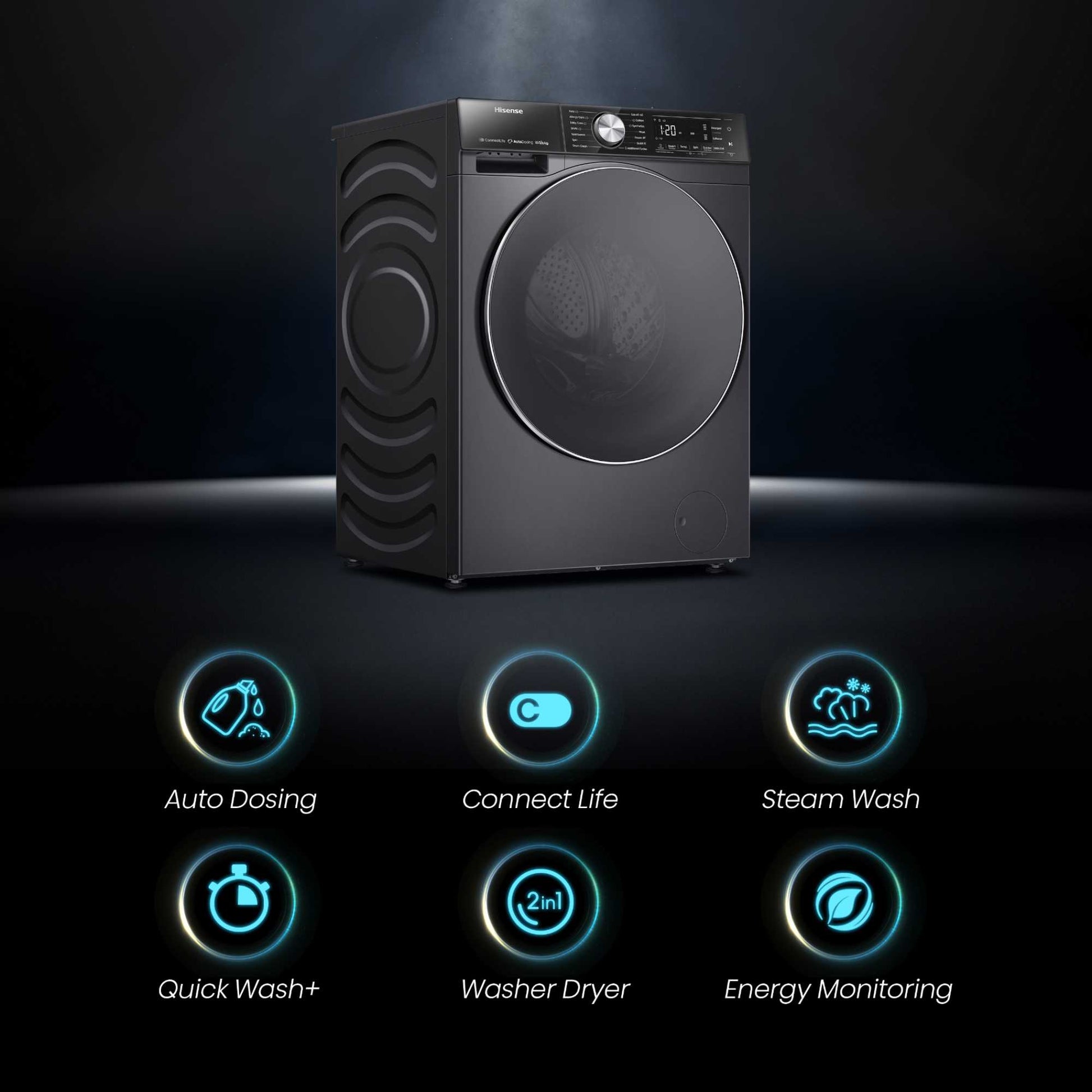 Hisense 10kg Wash 6Kg Dry 1400rpm Washer Dryer - WD5S1045BB