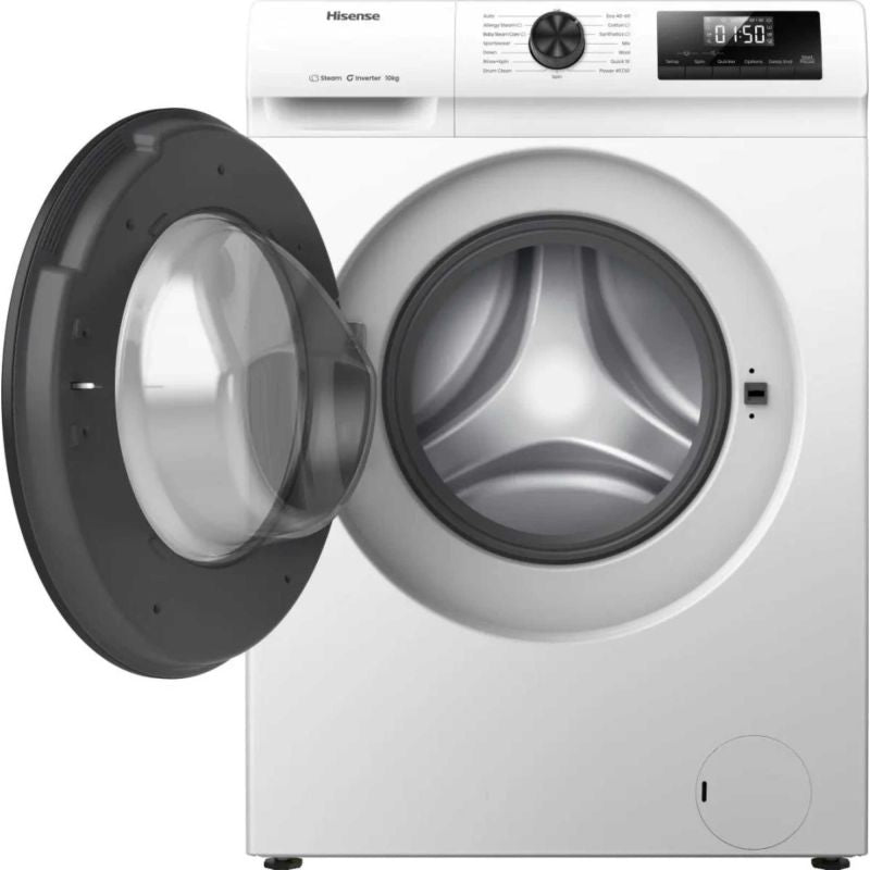 Hisense WF1Q1041BW 10kg 1400 Spin, Steam Washing Machine - White