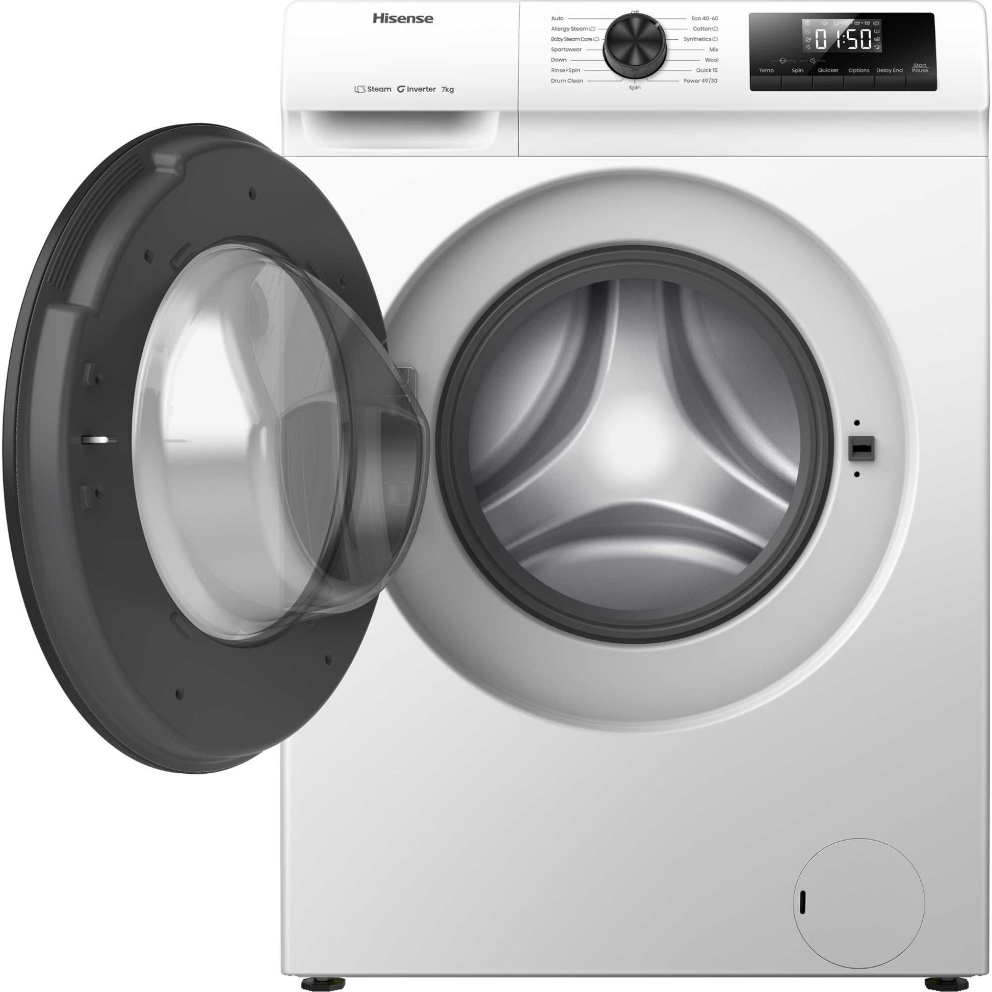 Hisense 7kg 1200rpm Washing Machine - WF1Q7021BW
