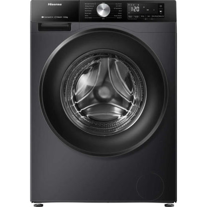 Hisense WF3S1043BB3 10.5kg 1400 Spin Steam Washing Machine - Black