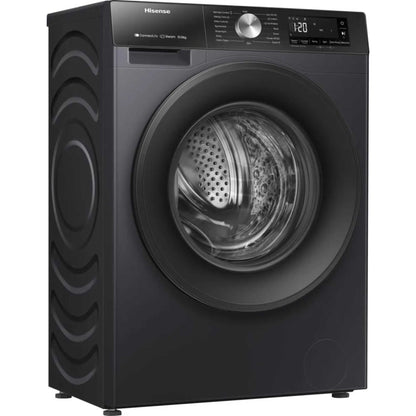 Hisense WF3S1043BB3 10.5kg 1400 Spin Steam Washing Machine - Black