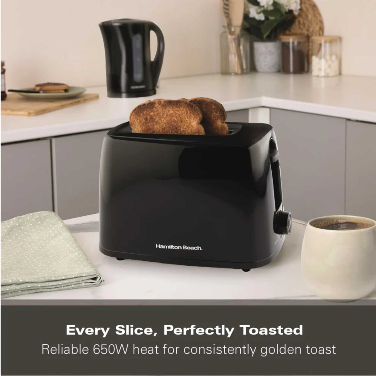 Hamilton Beach HB1116B Essential 2 Slice Toaster - Black