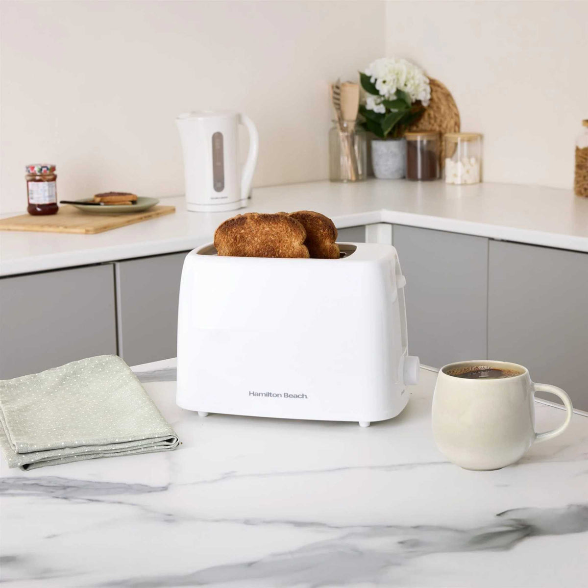 Hamilton Beach HB1116W Essential 2 Slice Toaster - White