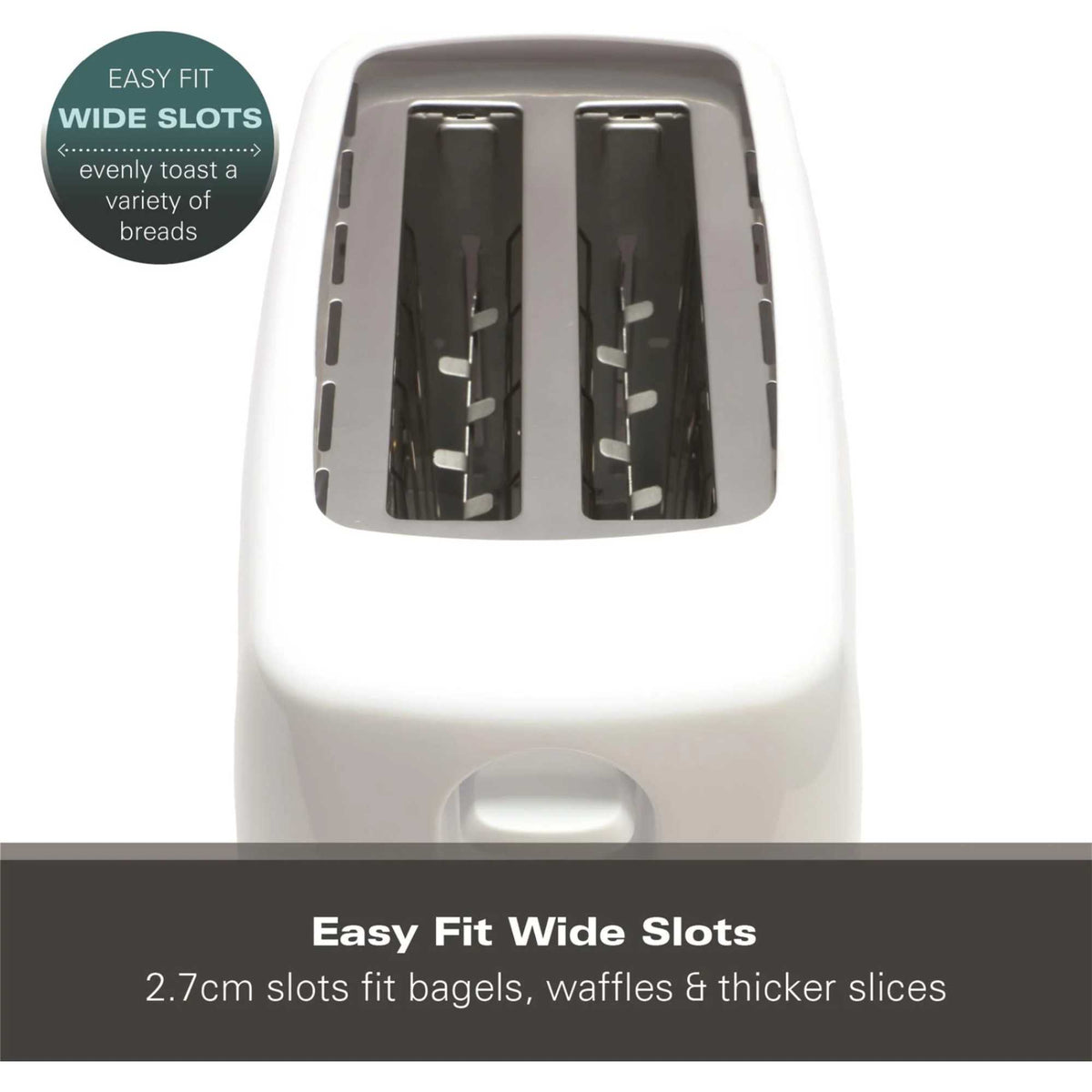Hamilton Beach HB1116W Essential 2 Slice Toaster - White