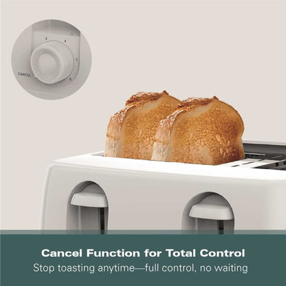 Hamilton Beach HB4T5032W 1300W Essential Toaster 4 Slice - White