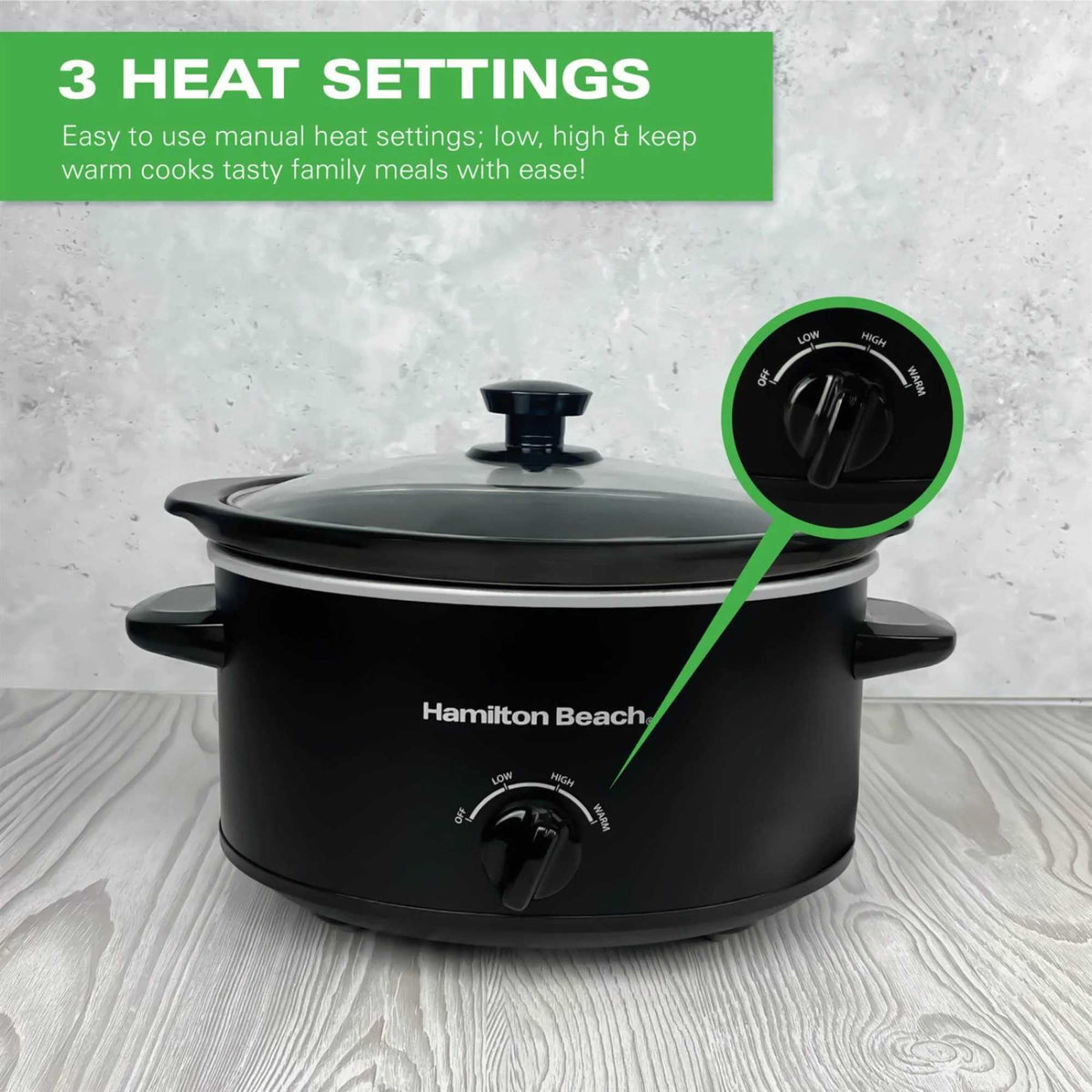 Hamilton Beach HBSC040B The Comfort Cook 3.5l Slow Cooker - Black
