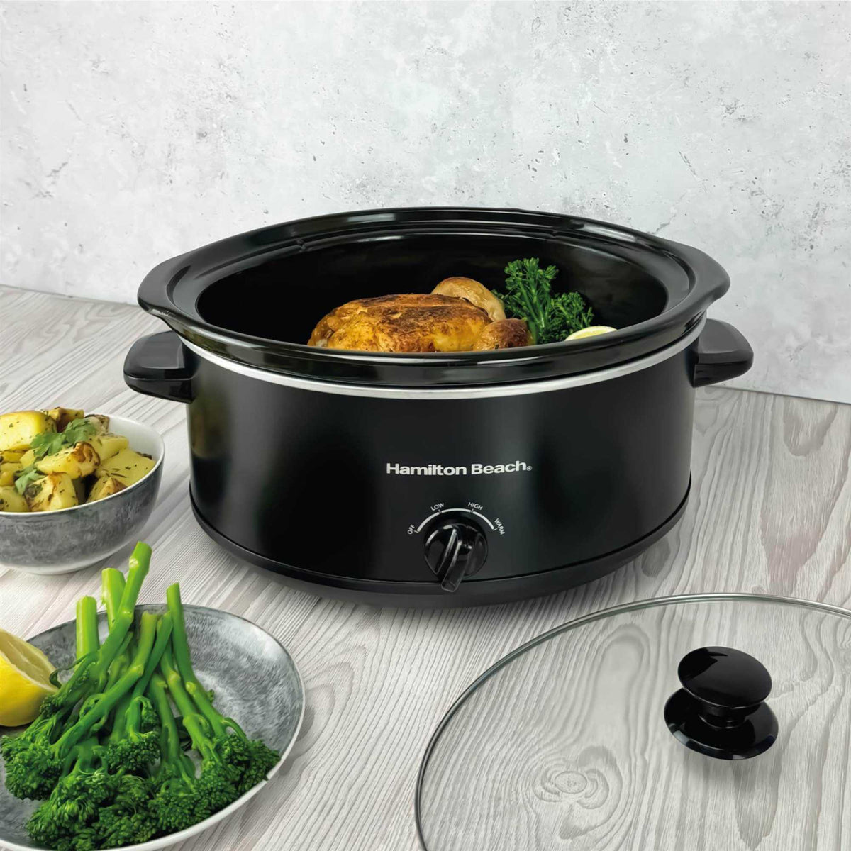 Hamilton Beach HBSC070B The Family Favourite 6.5L Slow Cooker - Black