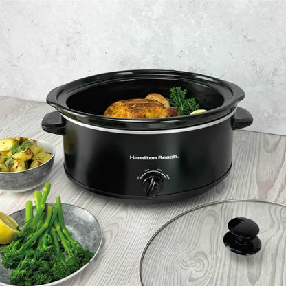 Hamilton Beach HBSC070B The Family Favourite 6.5L Slow Cooker - Black
