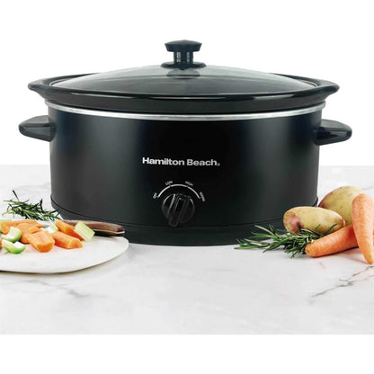 Hamilton Beach HBSC070B The Family Favourite 6.5L Slow Cooker - Black