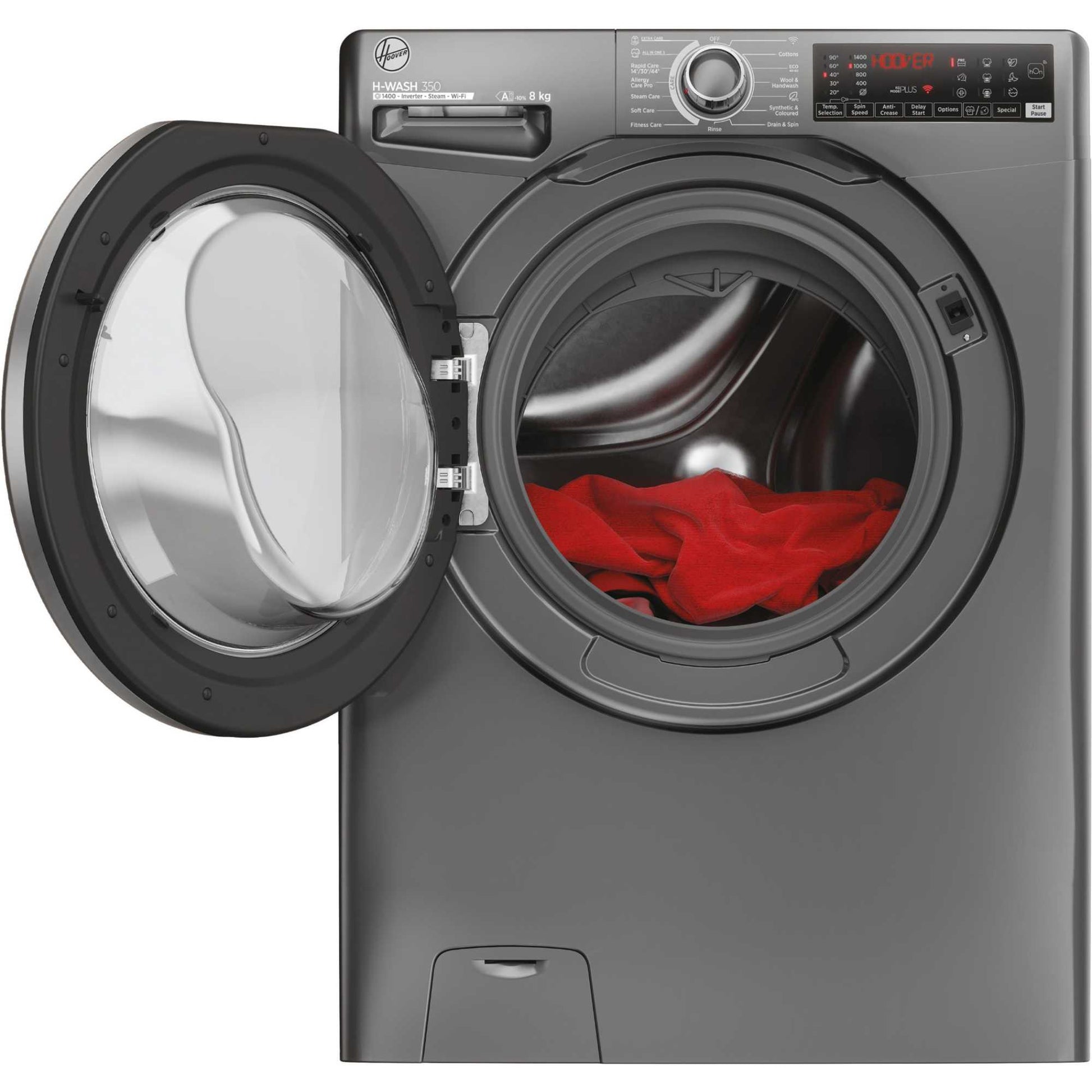 Hoover H-Wash 350 8kg 1400rpm Washing Machine - H3WPS486TMRR6-80