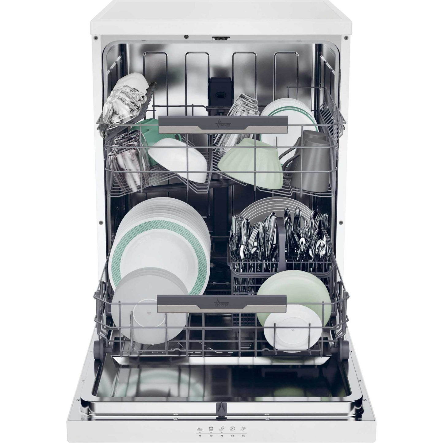 Hoover H-DISH 300 Lite Freestanding Full-Sized Dishwasher - HFP 4C7E0W-80