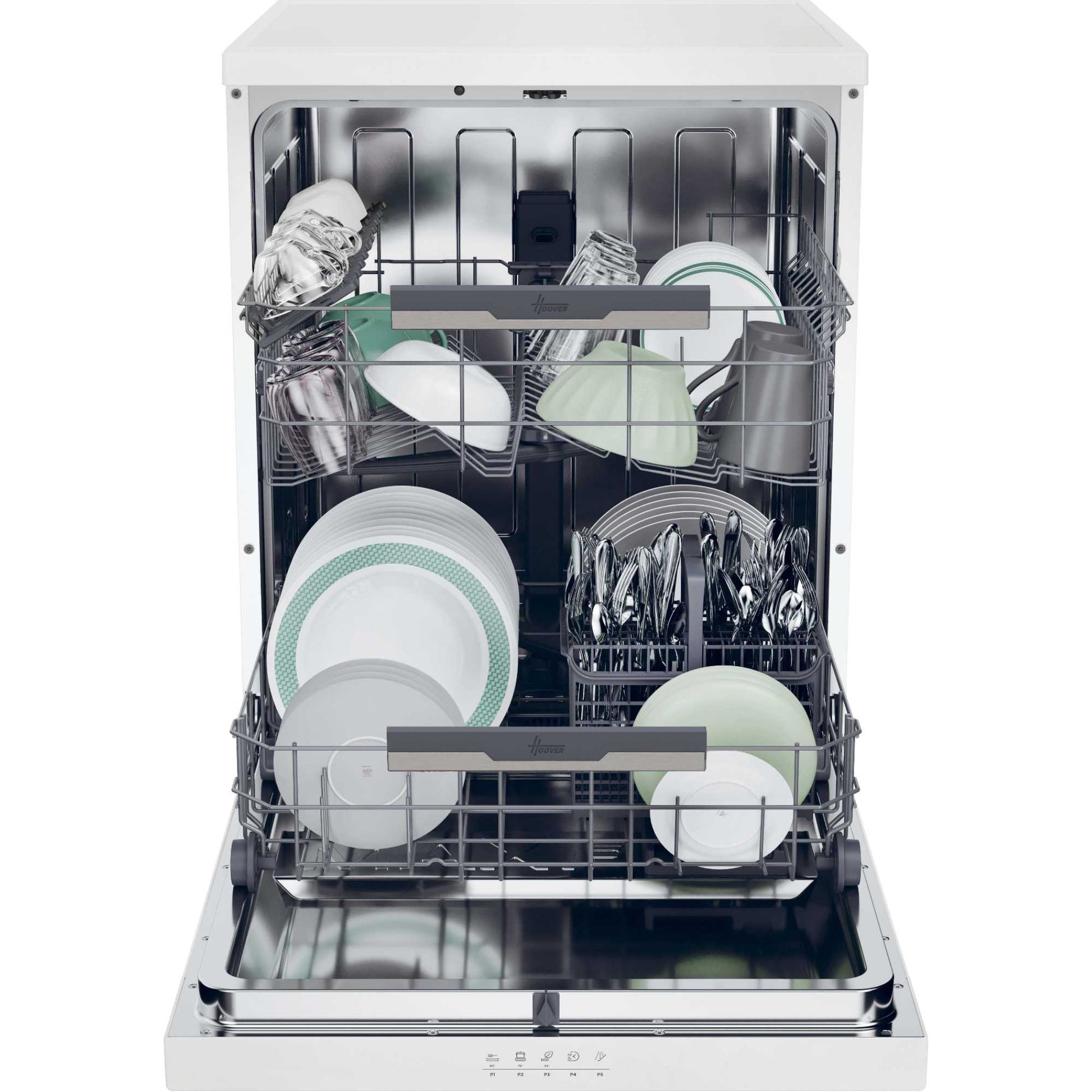 Hoover H-DISH 300 Lite Freestanding Full-Sized Dishwasher - HFP 4C7E0W-80