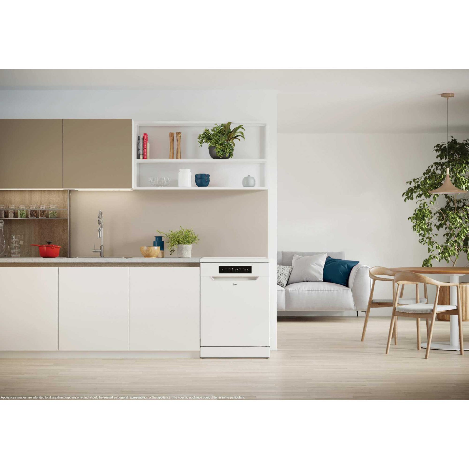 Hoover H-DISH 300 Lite Freestanding Full-Sized Dishwasher - HFP 4C7E0W-80