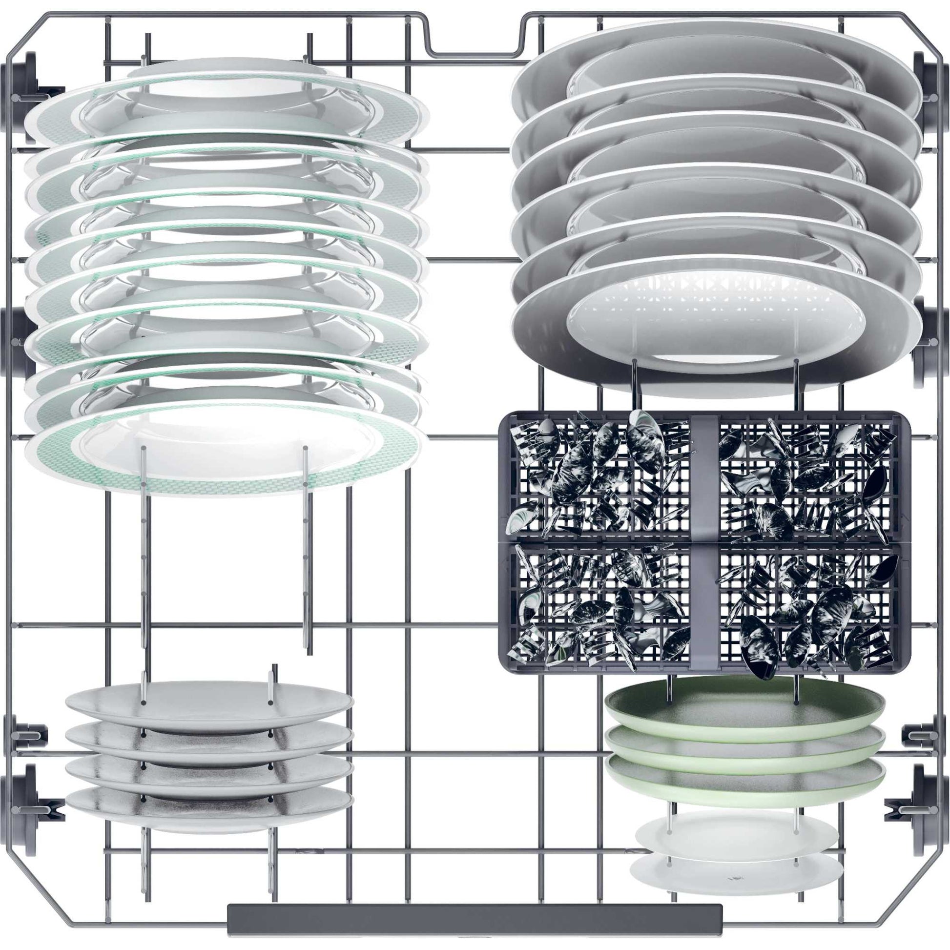 Hoover H-DISH 300 Lite Freestanding Full-Sized Dishwasher - HFP 4C7E0W-80
