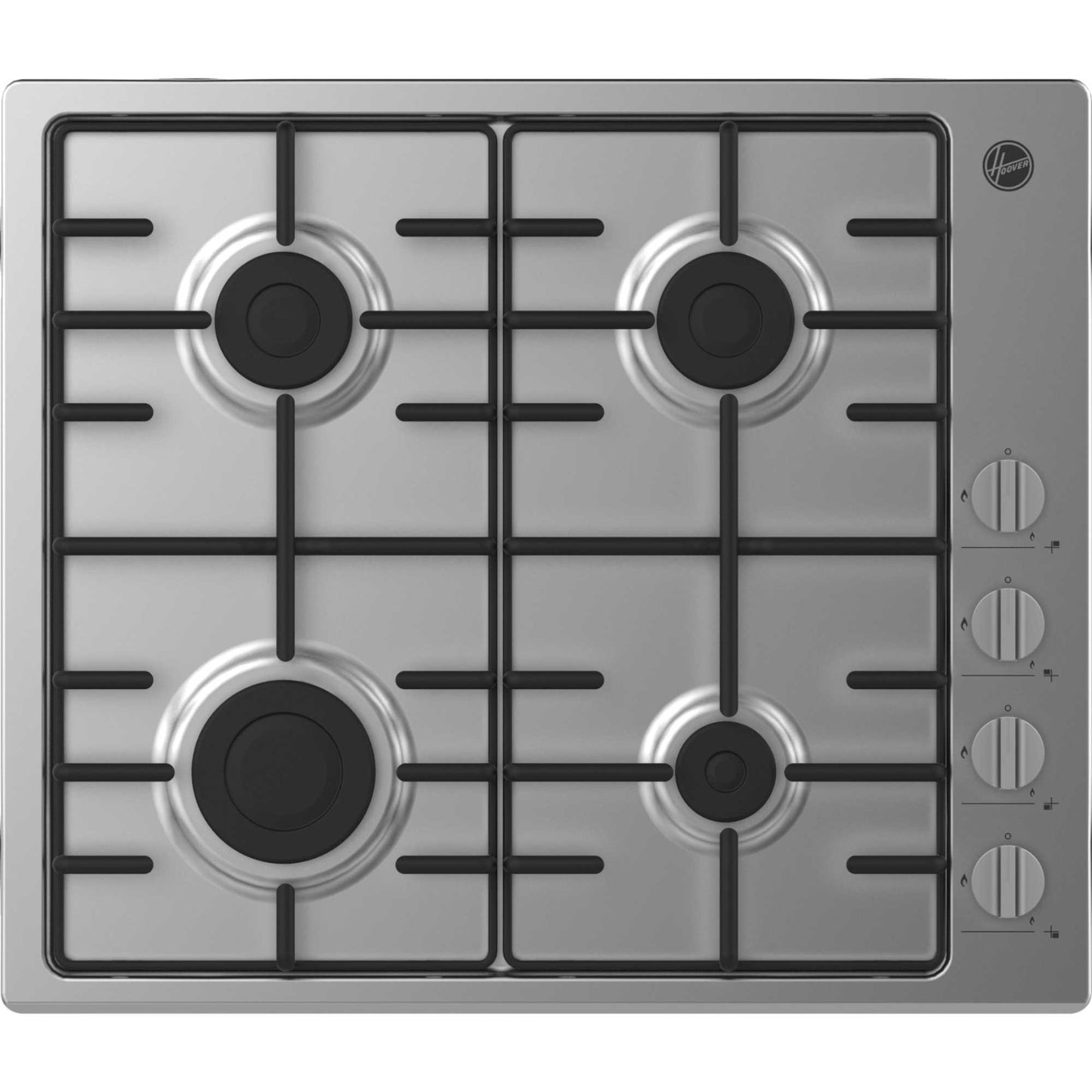 Hoover H-Hob 300 Gas HHW6LK3X 60cm 4 Gas Burner Hob - Stainless Steel