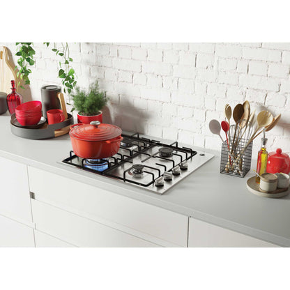 Hoover H-Hob 300 Gas HHW6LK3X 60cm 4 Gas Burner Hob - Stainless Steel