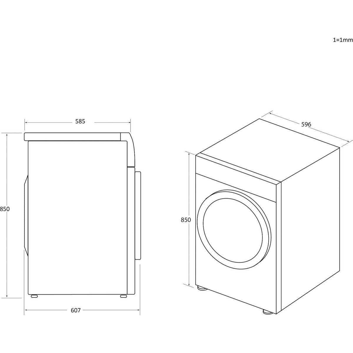 Hoover H-Dry 300 Lite 9kg Condenser Tumble Dryer - HLE C9DGB-80