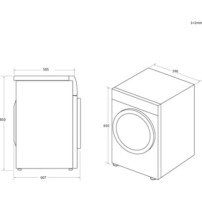 Hoover H-Dry 300 Lite 9kg Condenser Tumble Dryer - HLE C9DGB-80