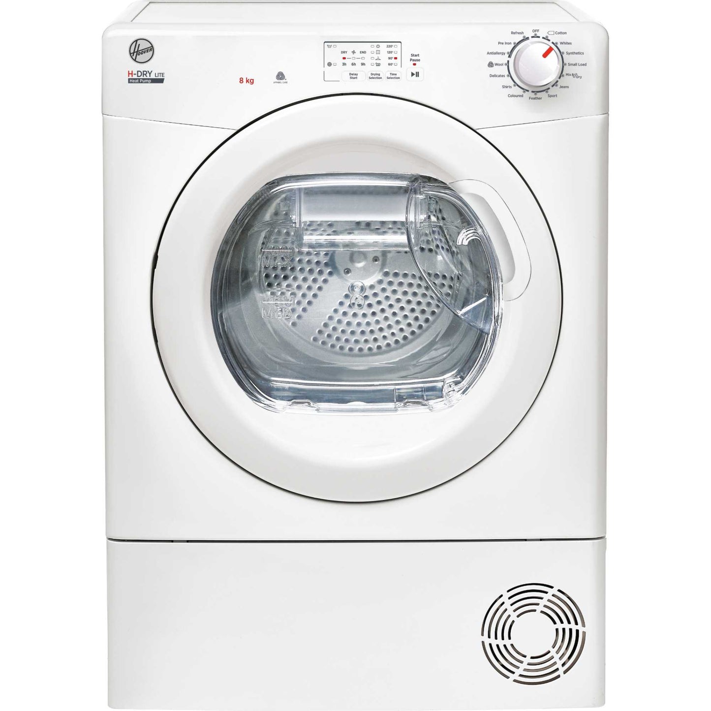 Hoover H-Dry 300 8kg Heat Pump Tumble Dryer - HLE H8A1LE-80