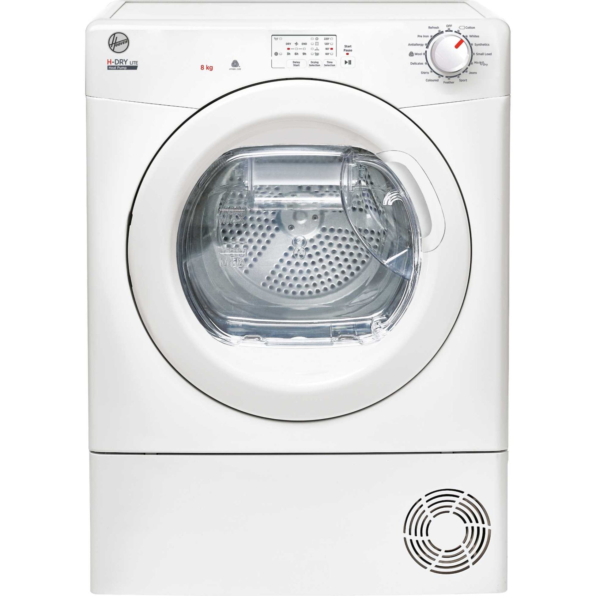 Hoover H-Dry 300 8kg Heat Pump Tumble Dryer - HLE H8A1LE-80