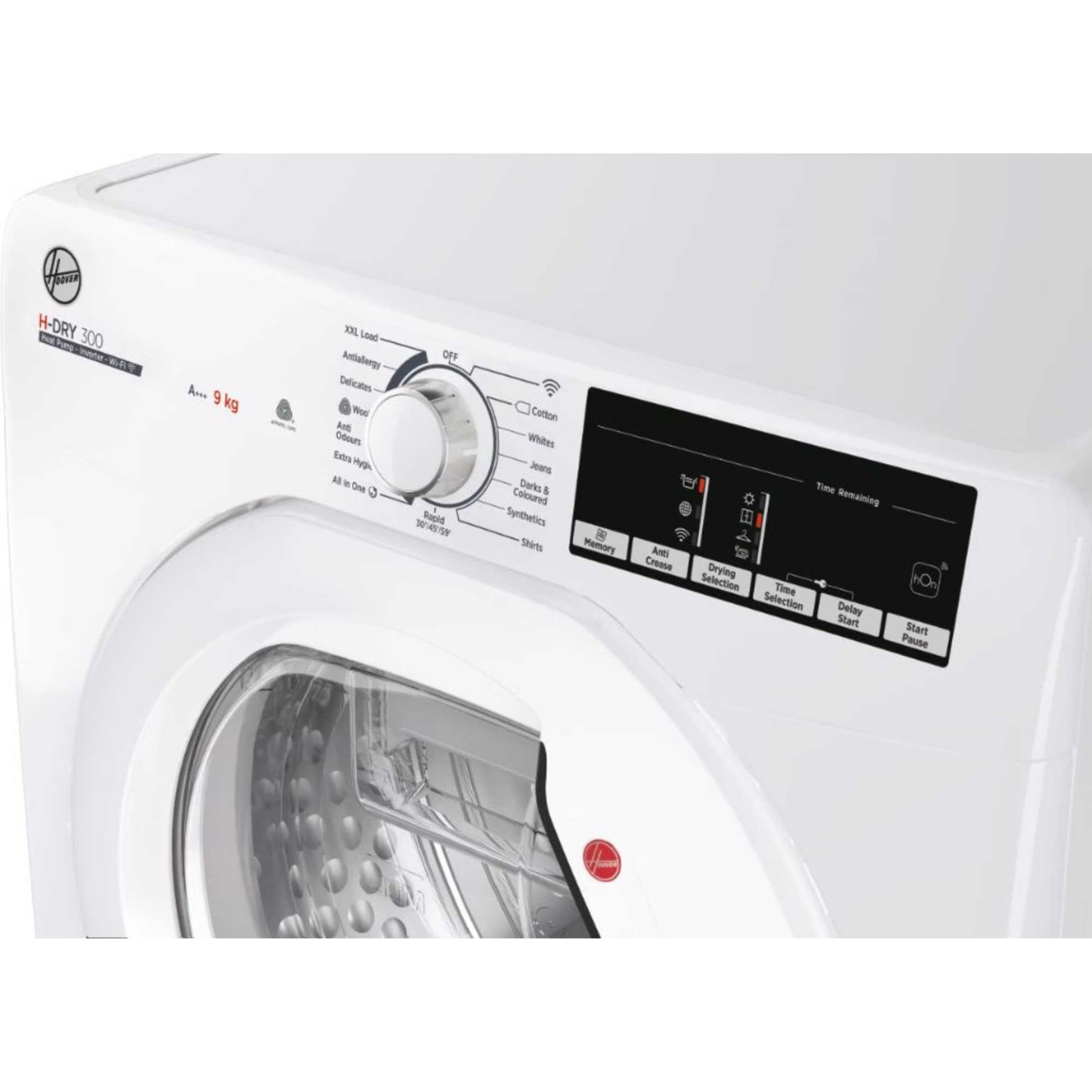 Hoover H-Dry 300 9kg Heat Pump Tumble Dryer - HLE H9A3TE-80/N