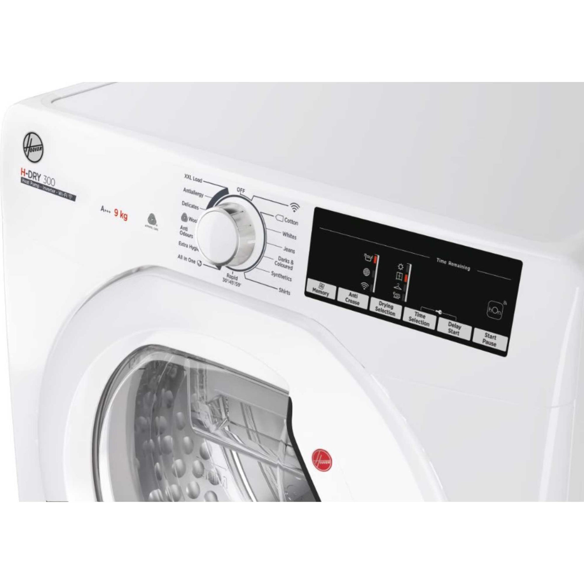 Hoover H-Dry 300 9kg Heat Pump Tumble Dryer - HLE H9A3TE-80/N