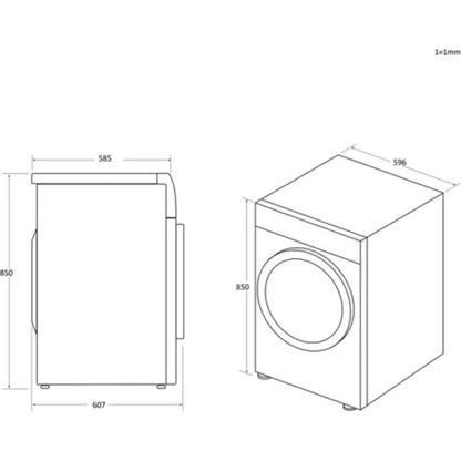 Hoover H-Dry 300 Lite 9kg Vented Tumble Dryer - HLE V9DG-8