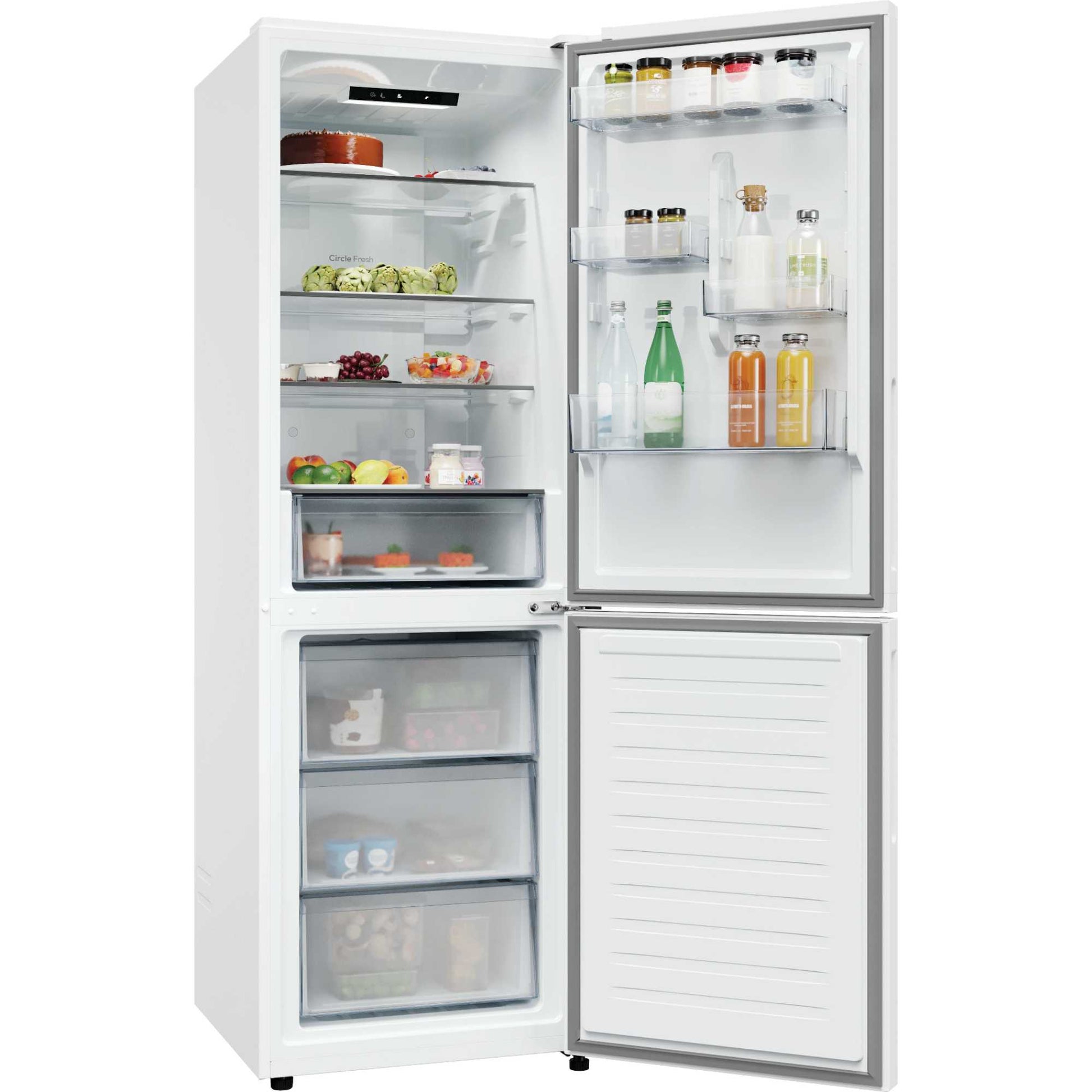 Hoover H-FRIDGE 300 Fridge Freezer 60/40 Total No Frost - White - HONCQ2T618EWKR