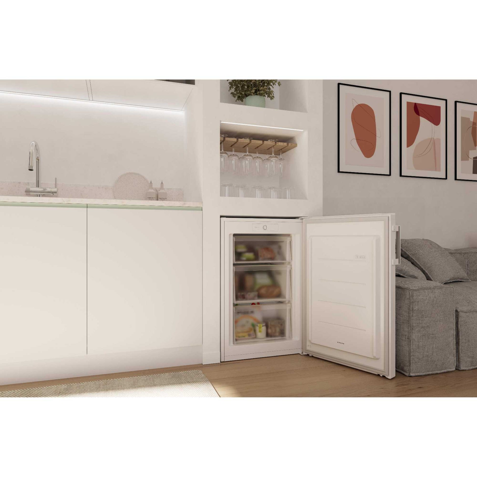 Hoover H-FREEZE 300 Undercounter Freezer Low Frost - White - HONUQ2L58EWHK