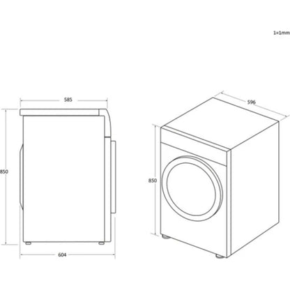 Hoover H-Dry 350 9kg Condenser Tumble Dryer - HRE C9TE-80