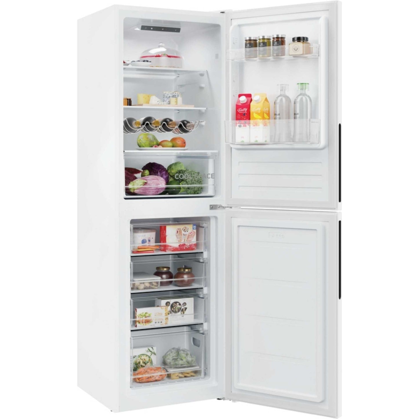 Hoover H-FRIDGE 300 Fridge Freezer 50/50 Low Frost - White - HVCT3L517EWKR-1