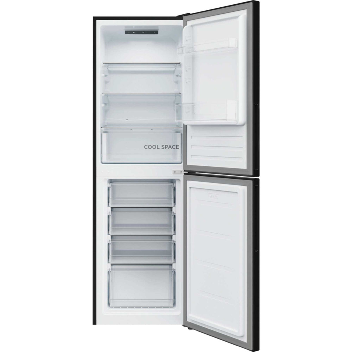 Hoover H-FRIDGE 300 Fridge Freezer 50/50 Low Frost - Black - HVT3CLECKIHB-1