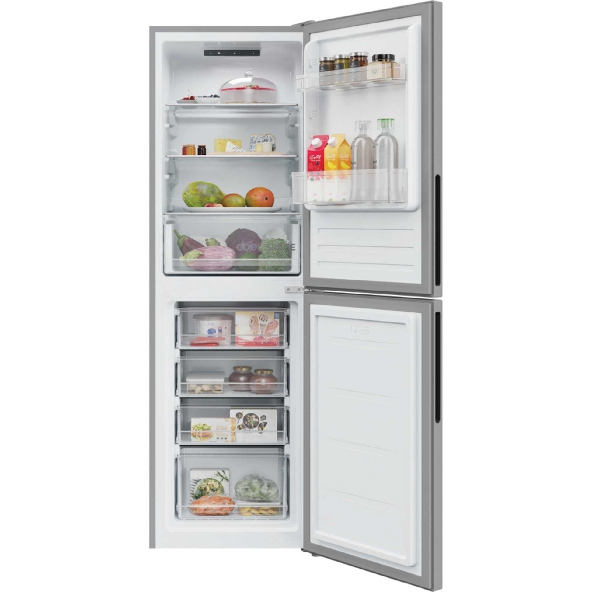 Hoover H-FRIDGE 300 Fridge Freezer 50/50 Low Frost - Stainless Steel - HVT3CLECKIHS-1