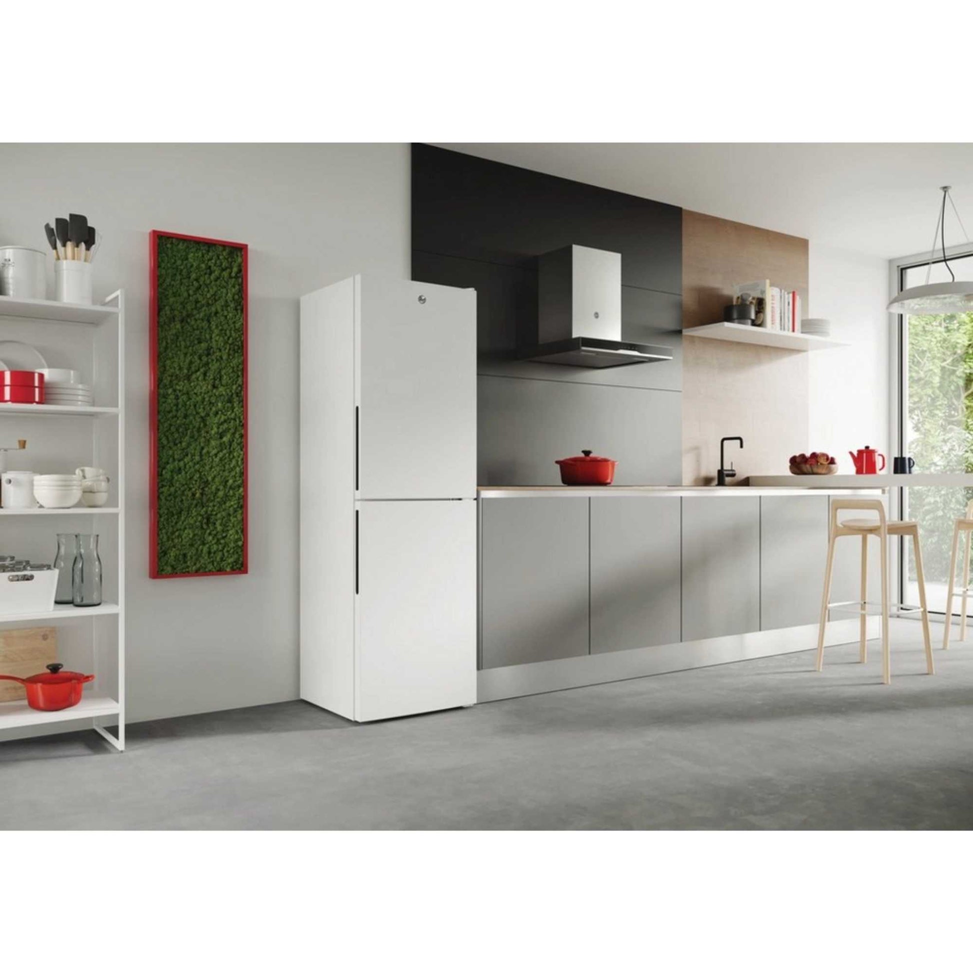 Hoover Fridge Freezer 50/50 Low Frost 55cm - White - HVT3CLECKIHW
