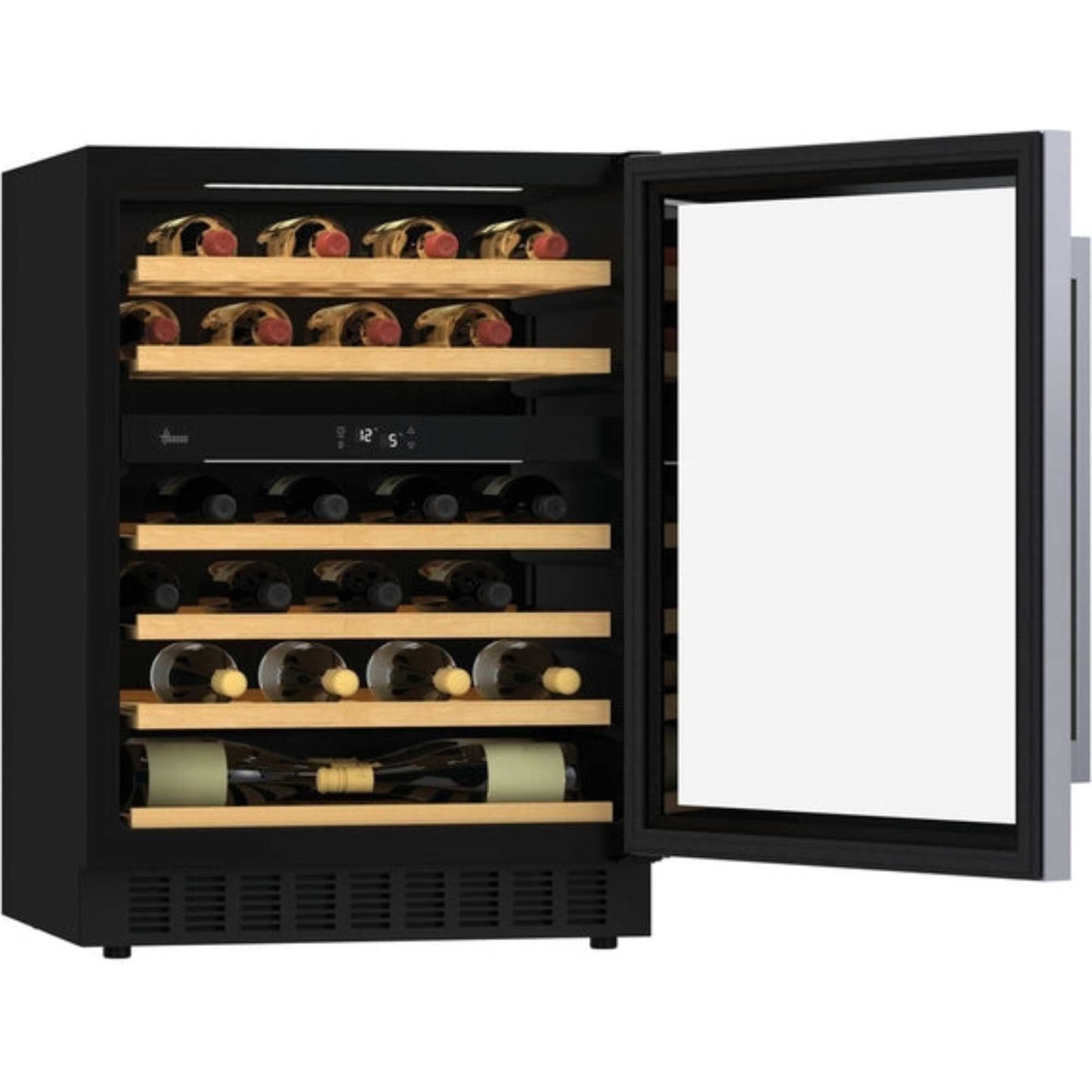 Hoover H-Wine 700 Undercounter 46 Bottles Wine Cooler - Black - HWCB 60 UK/N