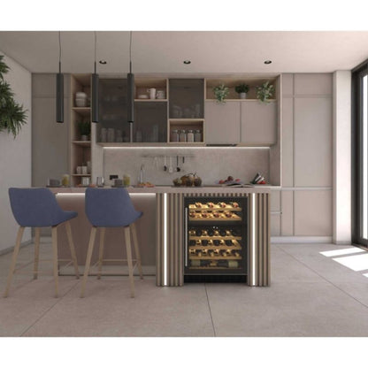 Hoover H-Wine 700 Undercounter 46 Bottles Wine Cooler - Black - HWCB 60 UK/N