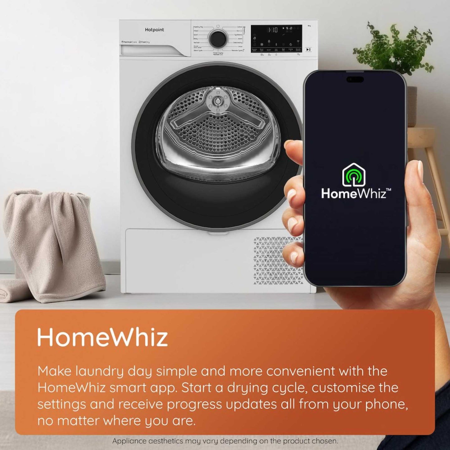 Hotpoint Fabric Care 9kg Heat Pump Tumble Dryer - C HD 94M BBS UK