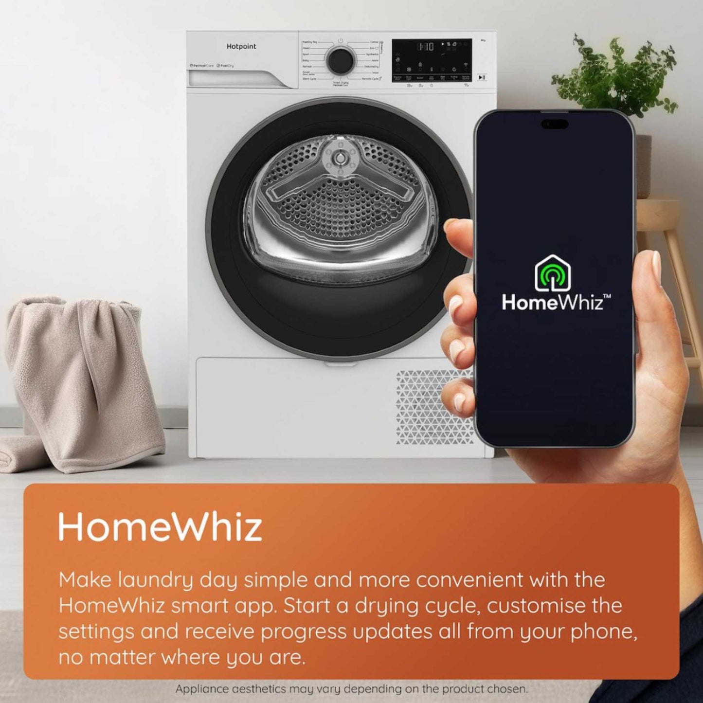 Hotpoint Fabric Care 9kg Heat Pump Tumble Dryer - C HD 94M GBS UK