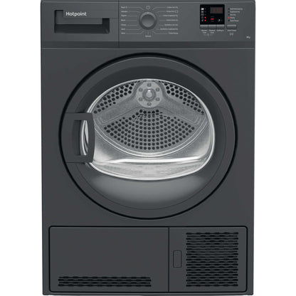 Hotpoint C HD C82 GGGD UK 8kg Condenser Tumble Dryer - Graphite