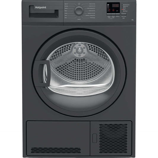 Hotpoint C HD C82 GGGD UK 8kg Condenser Tumble Dryer - Graphite
