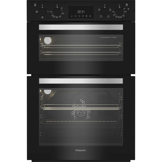 Hotpoint DIH 10D B Built-In Double Oven - Black