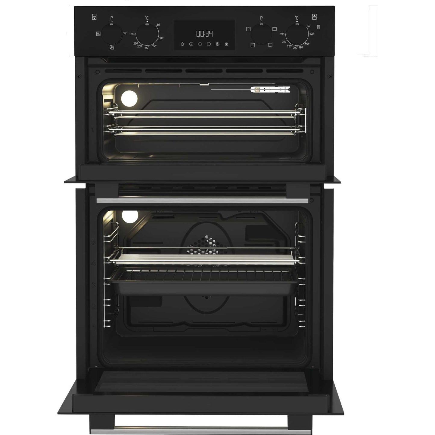 Hotpoint DIH 10D B Built-In Double Oven - Black